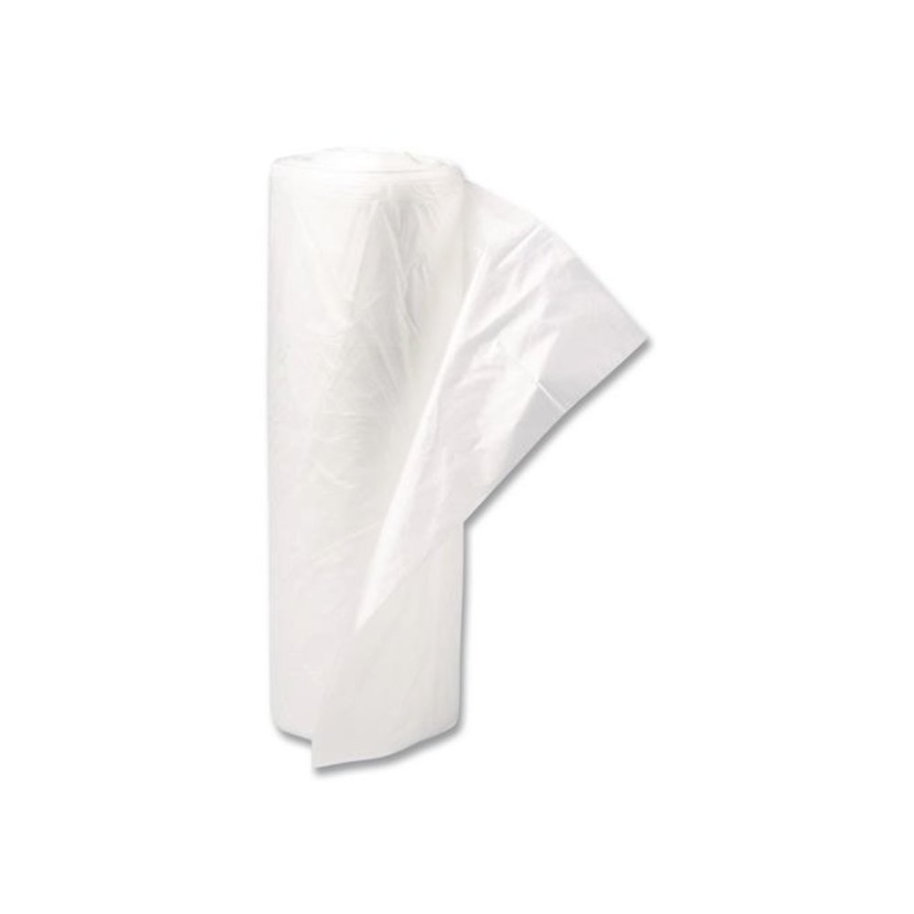 Low-Density Commercial Can Liners, 45 gal, 0.8 mil, 40" x 46", White, Interleaved Roll, 25 Bags/Roll, 4 Rolls/Carton. Picture 4