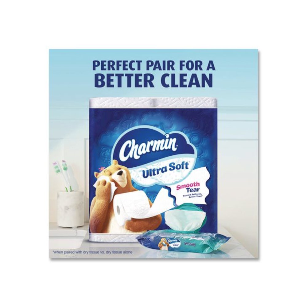 Ultra Soft Bathroom Tissue, Septic Safe, 2-Ply, White, 312 Sheets/Roll, 18 Rolls/Carton. Picture 4