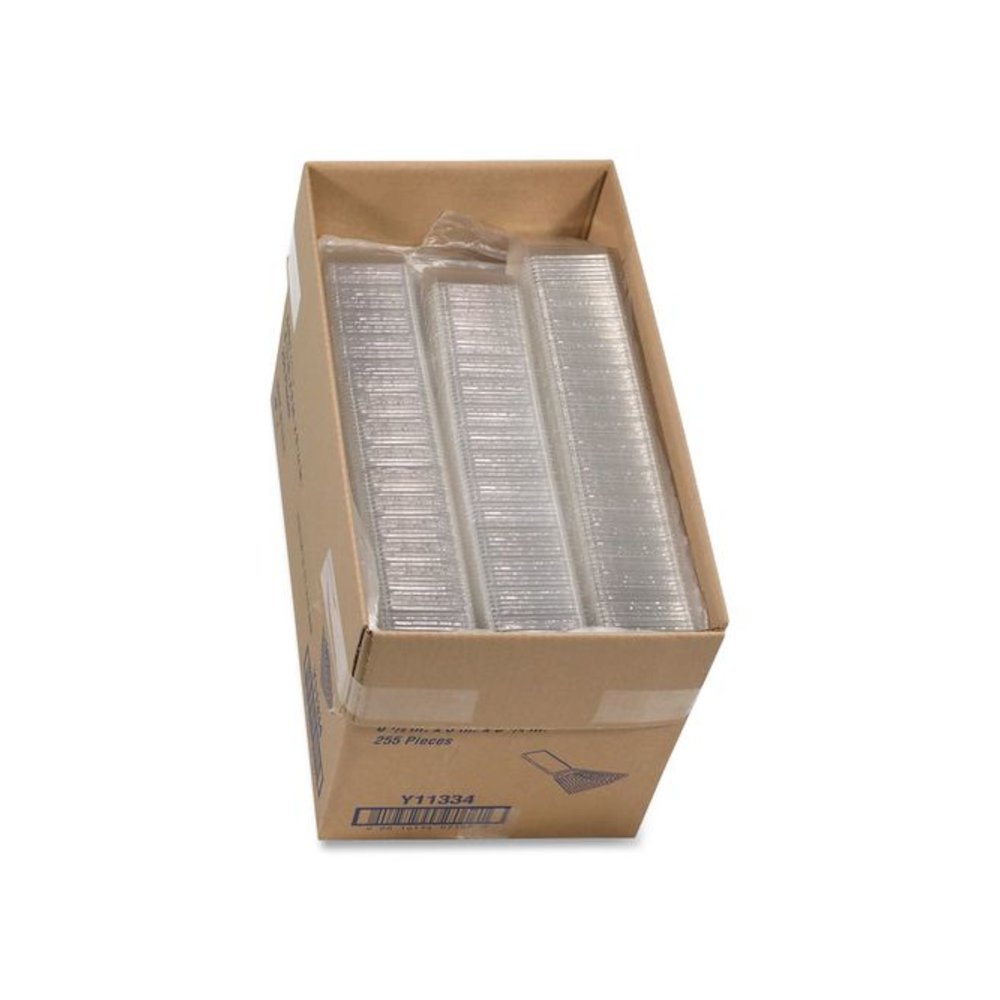 Plastic Hinged Lid Sandwich Container, 3.25 x 6.5 x 3, Clear, 85/Pack, 3 Packs/Carton. Picture 3