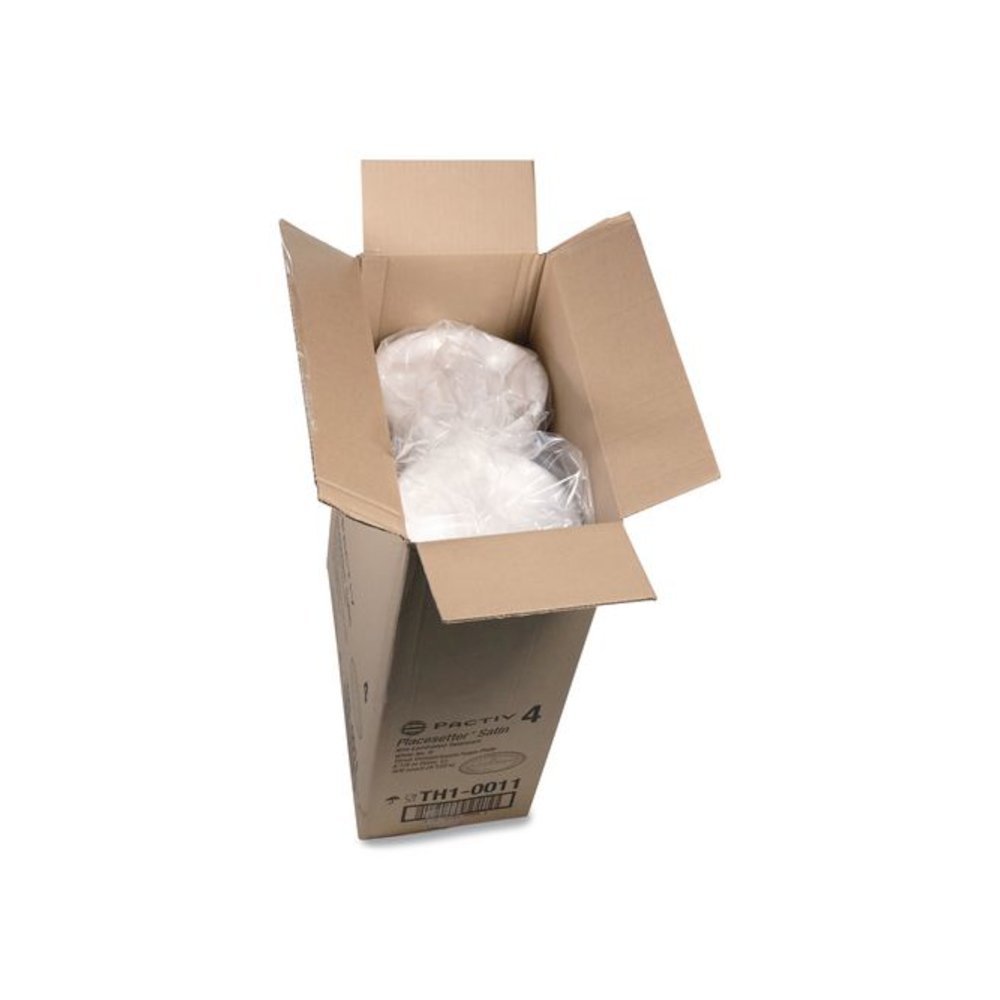 Placesetter Satin Non-Laminated Foam Dinnerware, 3-Compartment Plate, 9" dia, White, 500/Carton. Picture 4