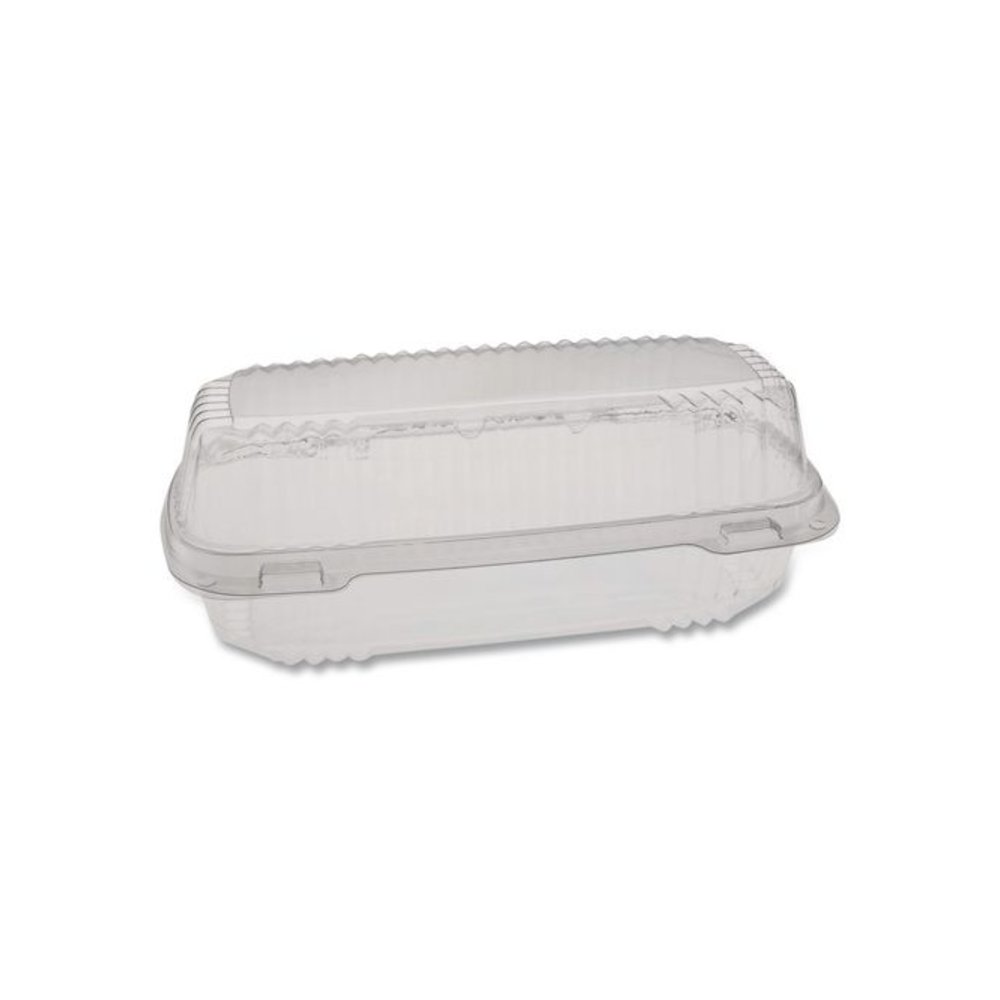 ClearView SmartLock Hinged Lid Container, 23 oz, 8.5 x 4 x 2.5, Clear, Plastic, 250/Carton. Picture 1
