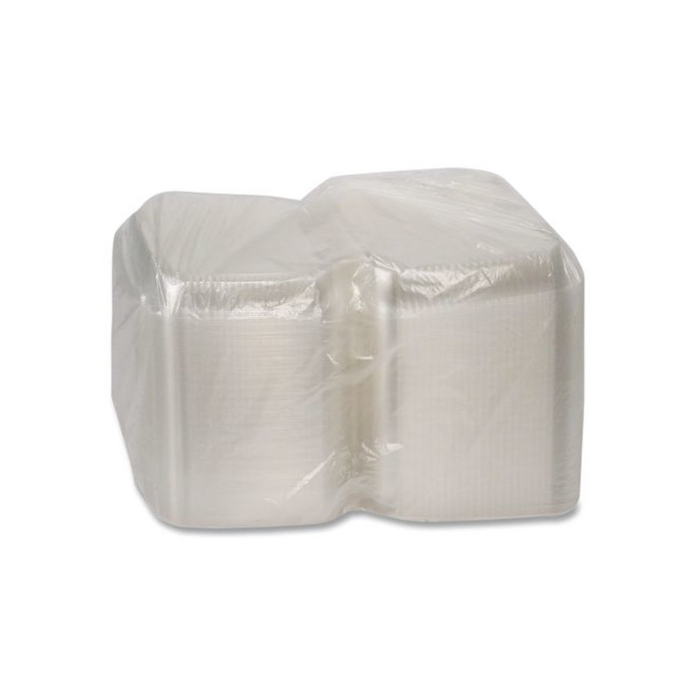 ClearView SmartLock Hinged Lid Container, 9.22 x 8.88 x 2.91, Clear, Plastic, 200/Carton. Picture 3