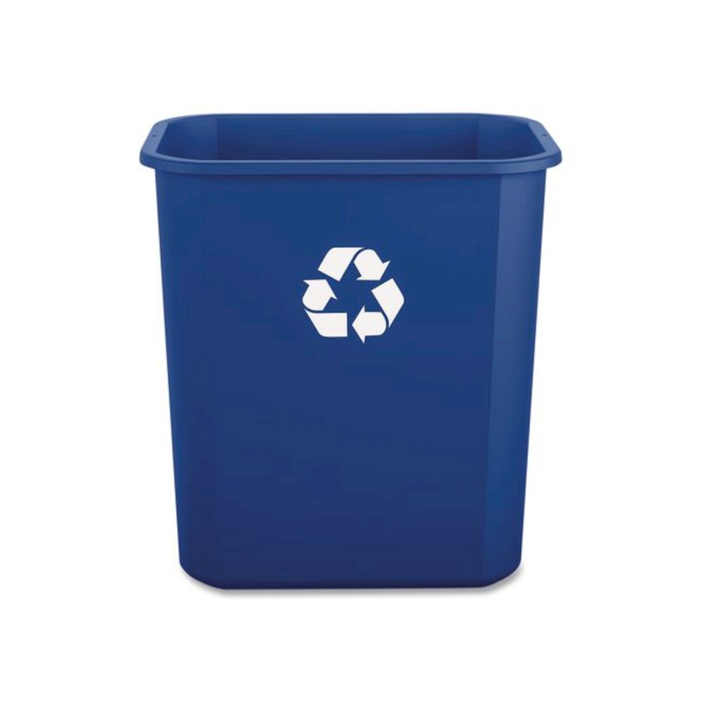 Recycling Container, 7 gal, Polypropylene, Blue. Picture 3
