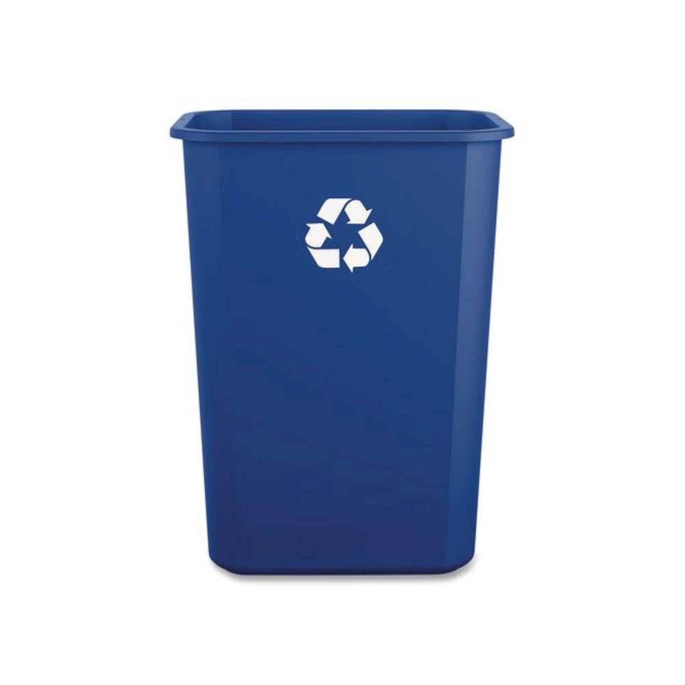 Recycling Container, 10 gal, Polypropylene, Blue. Picture 3