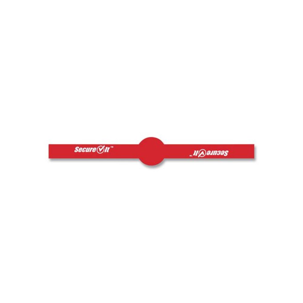 SecureIT Tamper Evident Food Container Seals, 1 x 7, Red, Paper, 250/Roll, 2 Rolls/Pack. Picture 3