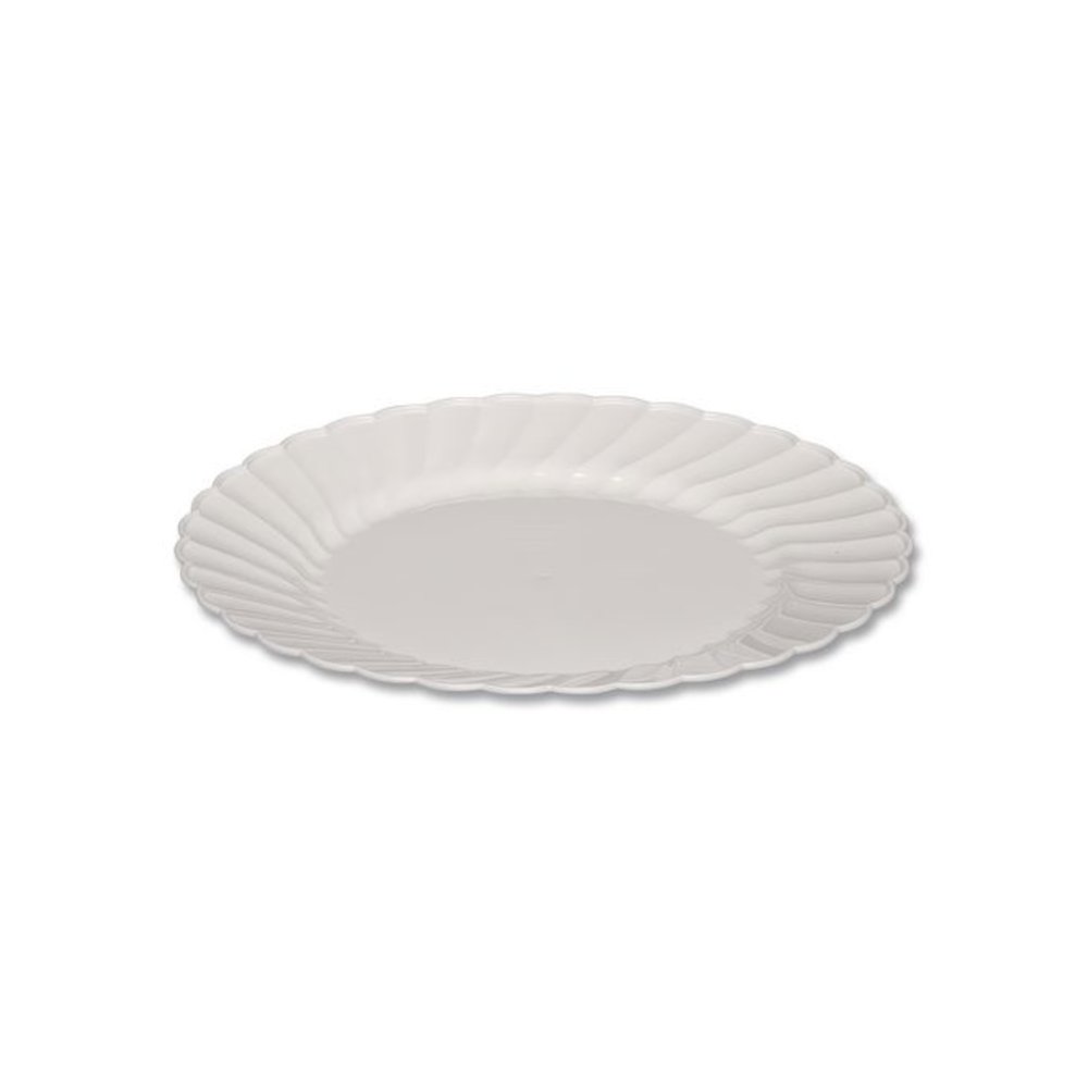 Classicware Plastic Dinnerware, Plates, 9" dia, White, 12/Bag, 15 Bags/Carton. Picture 2