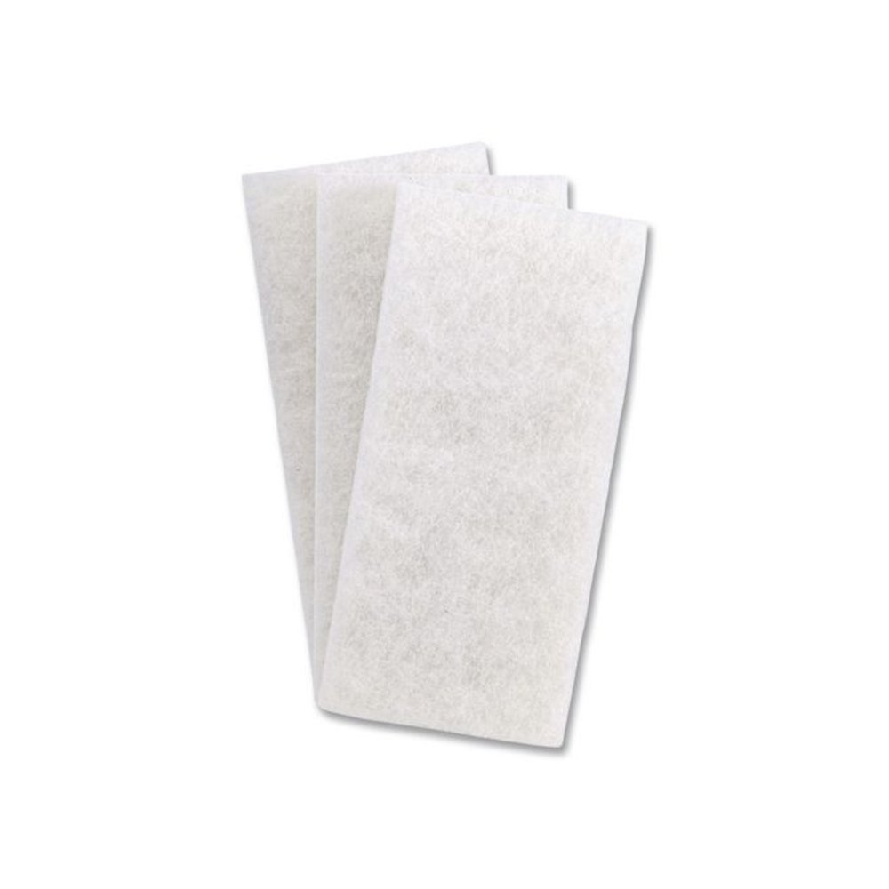 Doodlebug White Utility and Burnish Pads, 4.62 x 10, White, 10/Carton. Picture 1