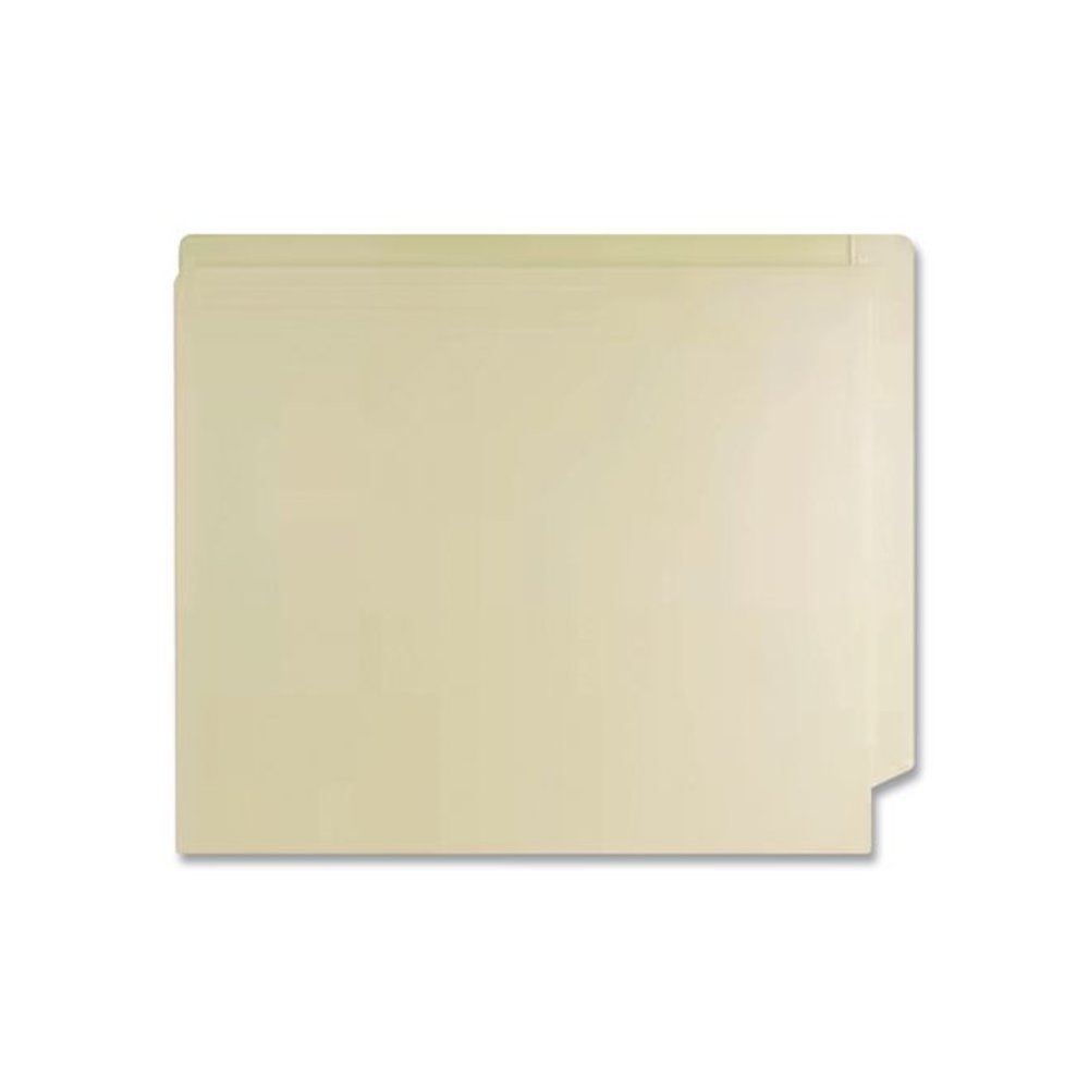 Slash Pocket End Tab Fastener Folders, Straight Tab, Expands 0.75", 1 Fastener, Letter Size, Manila, 250/Box. Picture 4