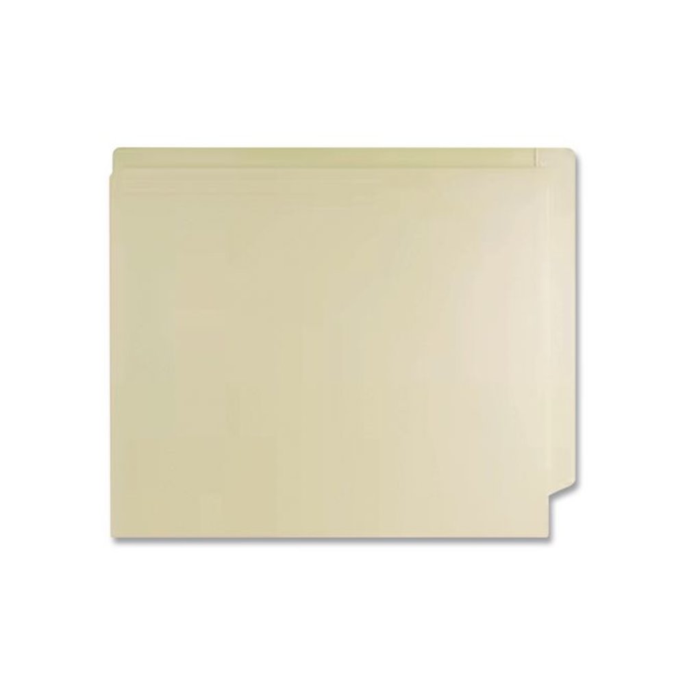 Slash Pocket End Tab Fastener Folders, Straight Tab, 1 Fastener, Letter Size, Manila, 50/Box. Picture 4