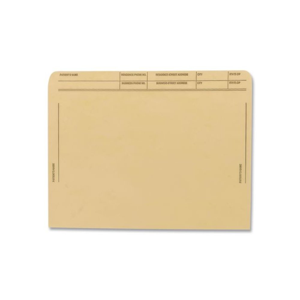 Patient File Pocket, Letter Size, Tan, 50/Box. Picture 3