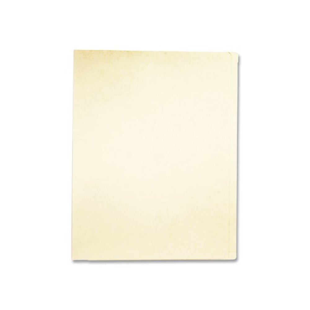 End-Tab File Folder with Mylar Spine, Straight Tabs, Letter Size, 0.75" Expansion, Manila, 50/Box. Picture 2