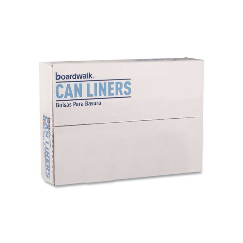 Low-Density Waste Can Liners, 30 gal, 0.6 mil, 30" x 36", White, Perforated Roll, 25 Bags/Roll, 8 Rolls/Carton. Picture 5