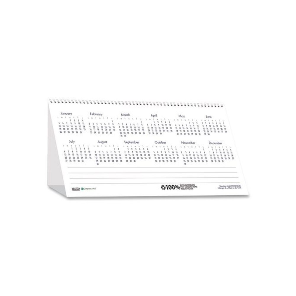 Earthscapes Recycled Desk Tent Monthly Calendar, Puppies Photography, 8.5 x 4.5, White Sheets, 12-Month (Jan to Dec): 2026. Picture 4