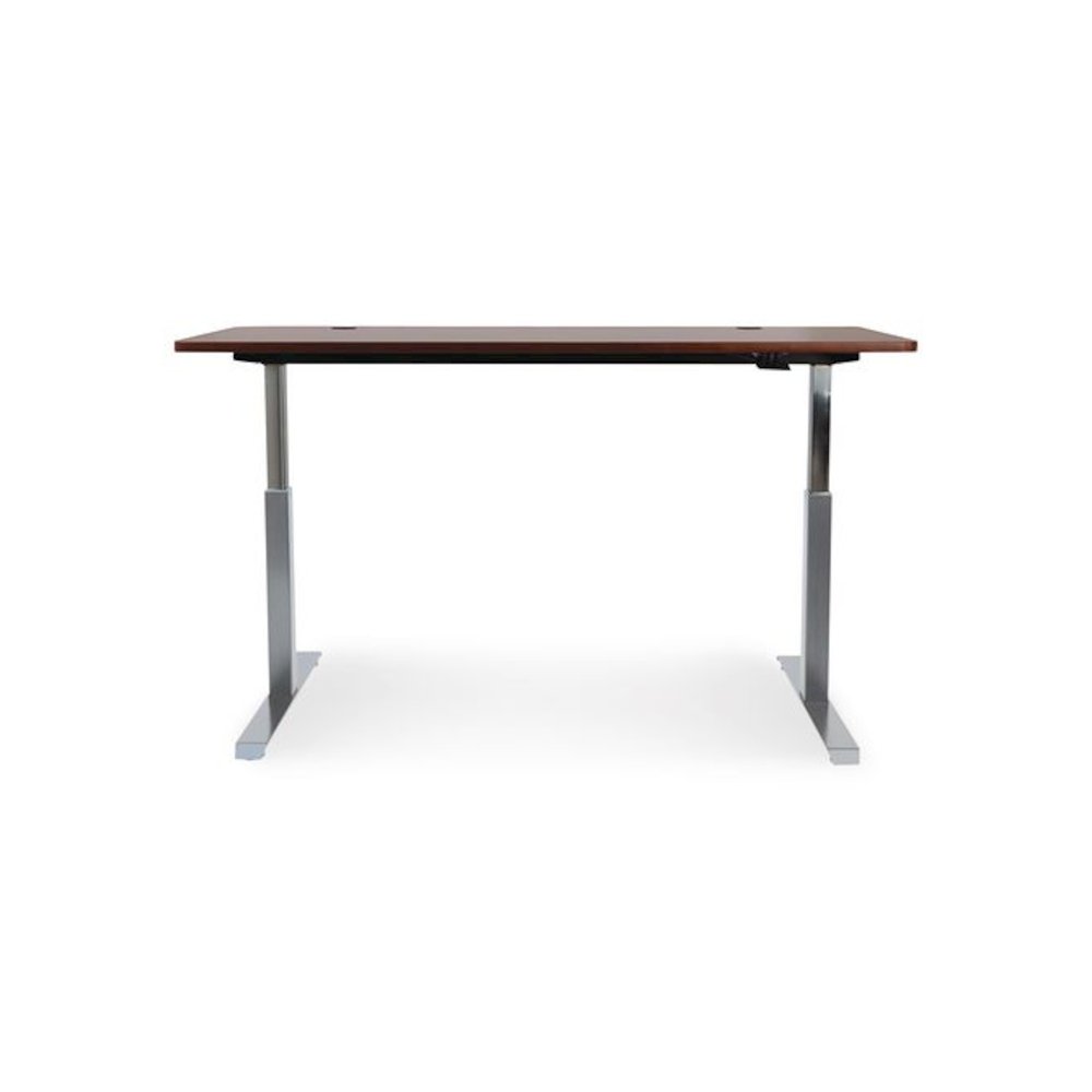 Alera AdaptivErgo Sit-Stand Pneumatic Height-Adjustable Table Base, 59.06" x 28.35" x 26.18" to 39.57", Gray. Picture 5