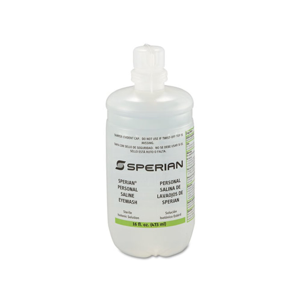 Saline Personal Eyewash Bottles, 16 oz Bottle, 12/Carton. Picture 1
