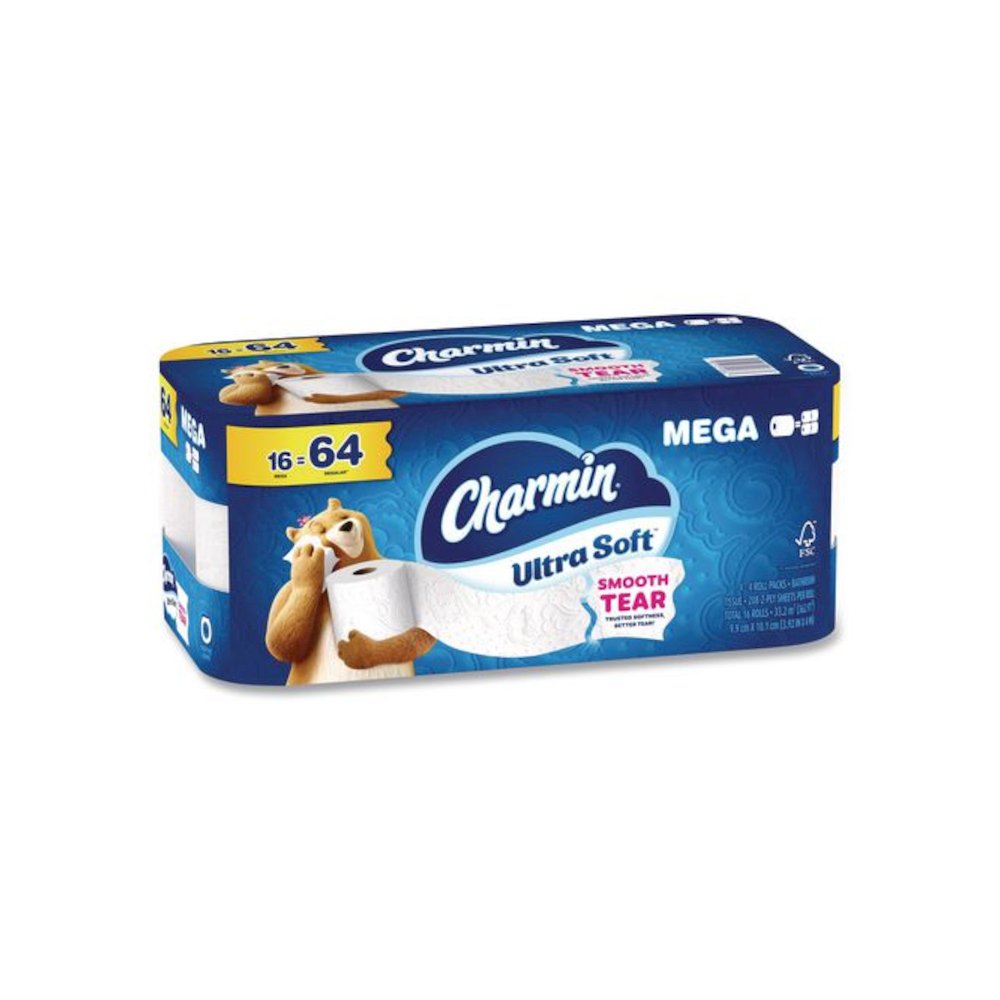 Ultra Soft Bathroom Tissue, Septic Safe, 2-Ply, White, 208 Sheets/Roll, 16 Rolls/Carton. Picture 4