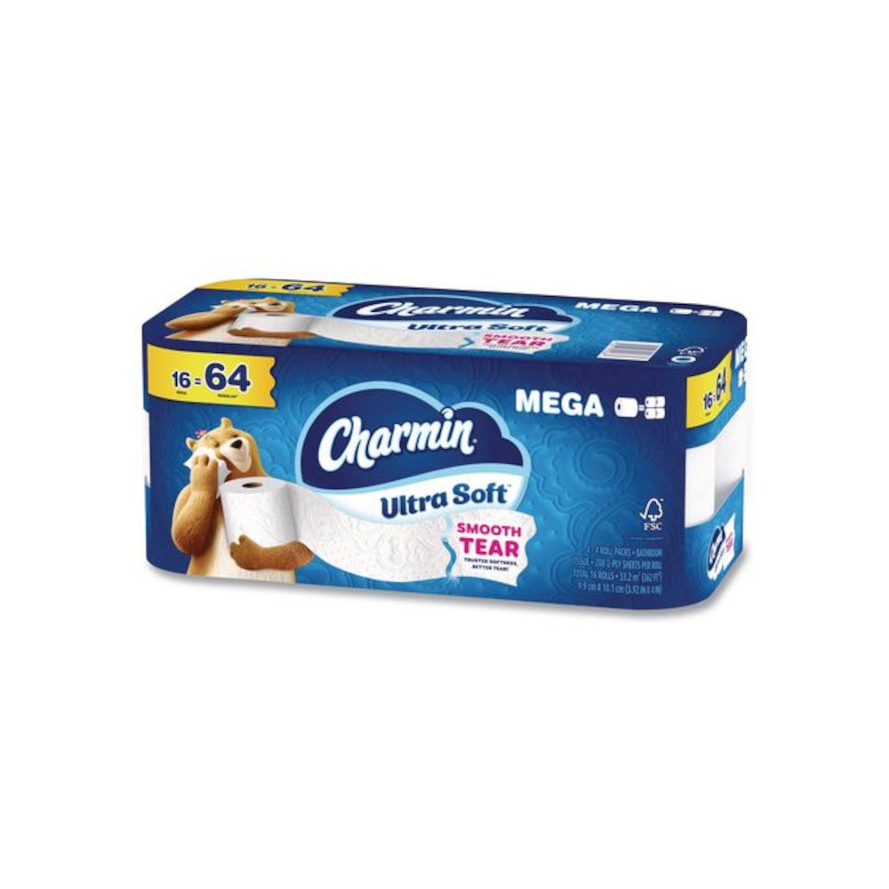 Ultra Soft Bathroom Tissue, Septic Safe, 2-Ply, White, 208 Sheets/Roll, 16 Rolls/Carton. Picture 5