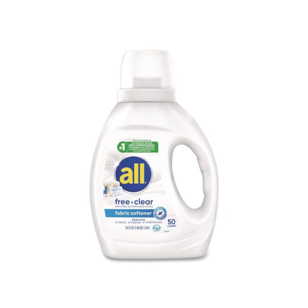 Free Clear Liquid Fabric Softener, Fragrance Free, 34 oz Bottle, 6/Carton. Picture 9