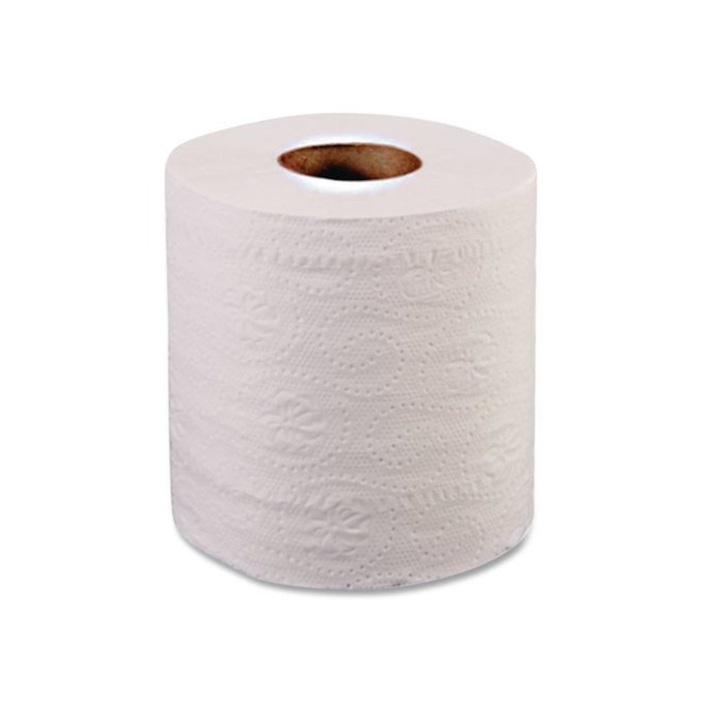 Recycled Two-Ply Standard Toilet Paper, Septic Safe, White, 550 Sheets/Roll, 80 Rolls/Carton. Picture 4