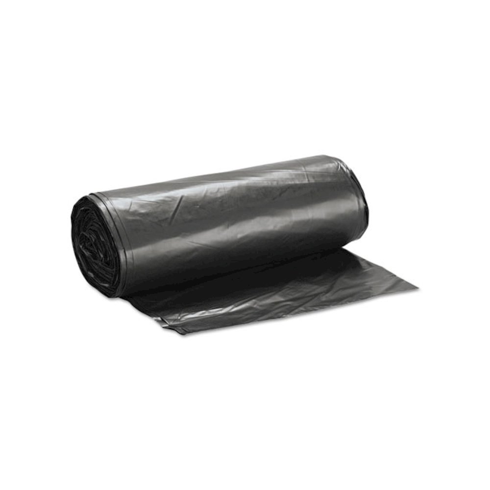Low-Density Commercial Can Liners, 60 gal, 1.4 mil, 38" x 58", Black, Interleaved Roll, 20 Bags/Roll, 5 Rolls/Carton. Picture 3