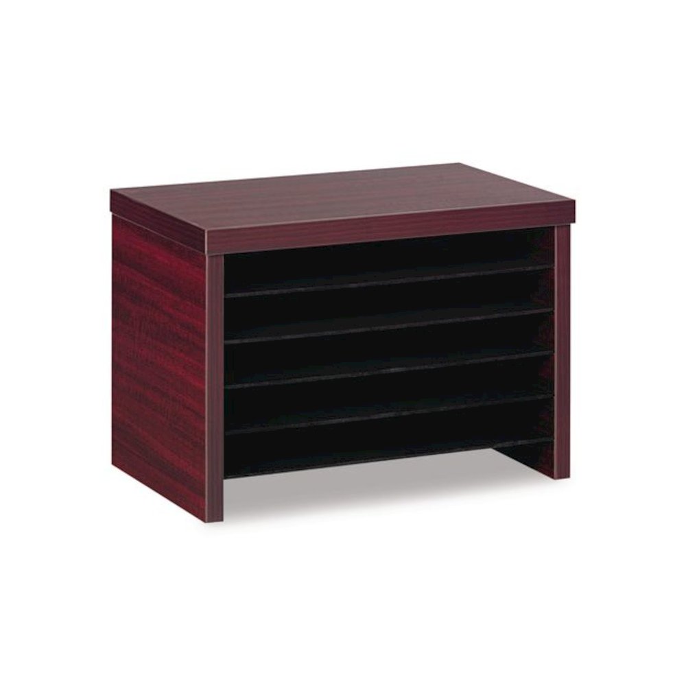Alera Valencia Series Under-Counter File Organizer, 6 Sections, 15.75" x 9.88" x 10.88", Mahogany. Picture 1