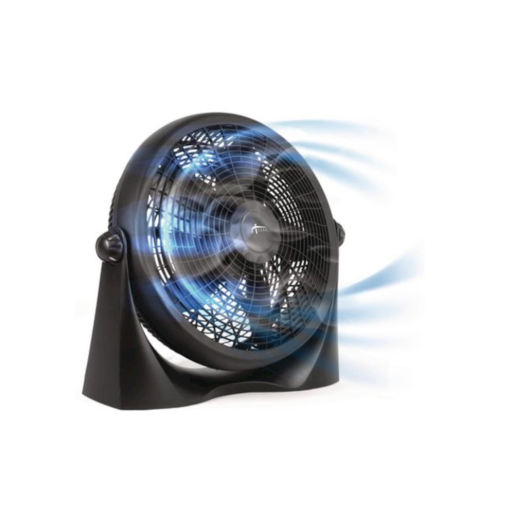 16" Super-Circulation 3-Speed Tilt Fan, Plastic, Black. Picture 3