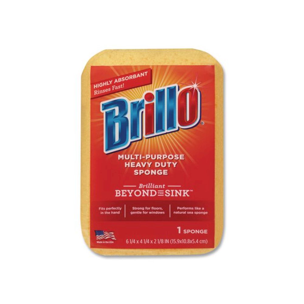 Multi-Purpose Sponge, 4.25 x 6.25, 2.12" Thick, Yellow, 6/Carton. Picture 2