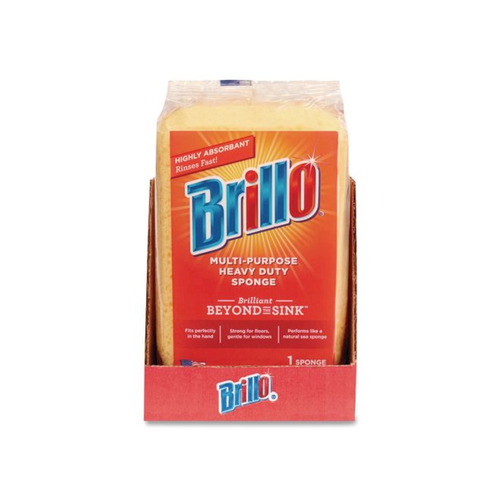 Multi-Purpose Sponge, 4.25 x 6.25, 2.12" Thick, Yellow, 6/Carton. Picture 3