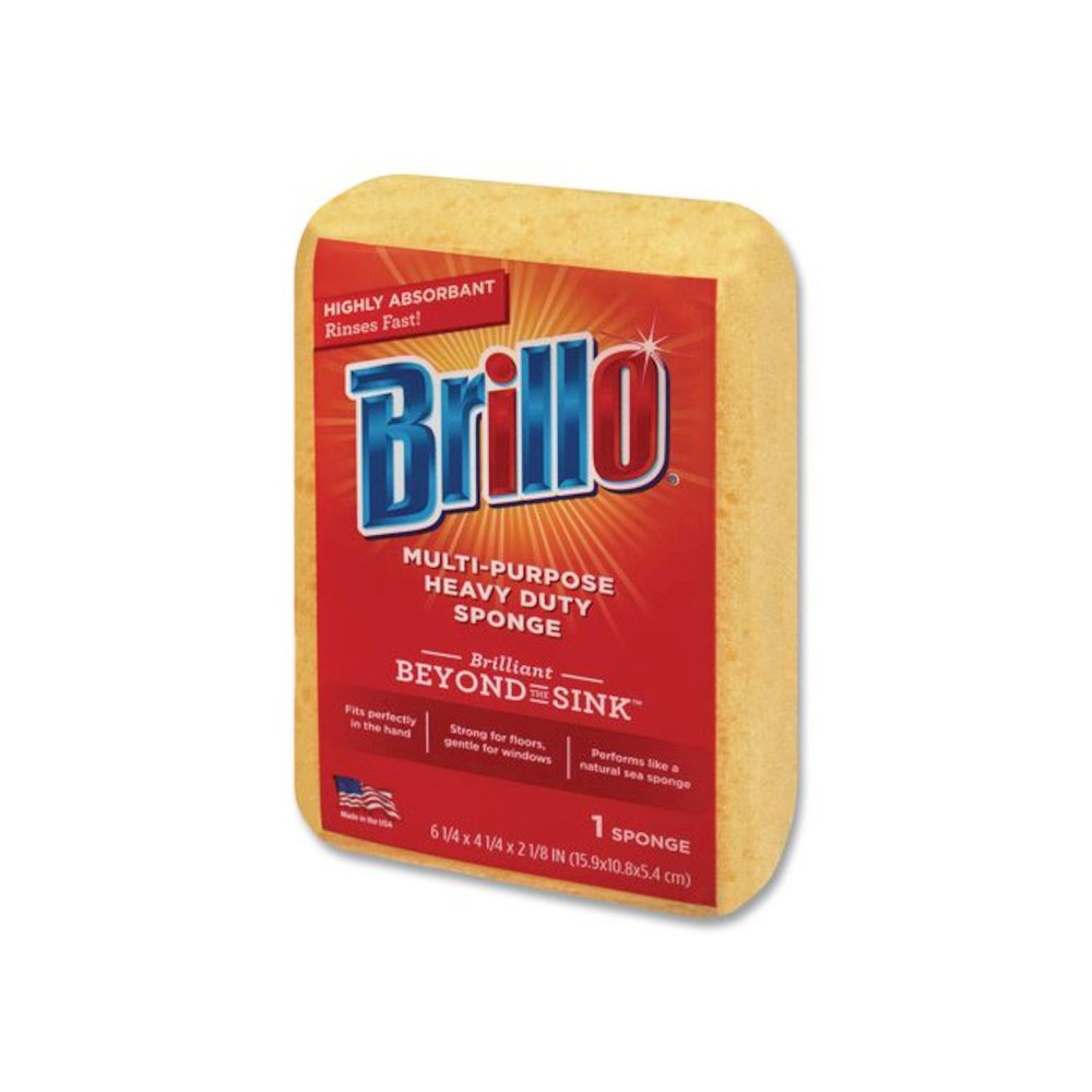 Multi-Purpose Sponge, 4.25 x 6.25, 2.12" Thick, Yellow, 6/Carton. Picture 5