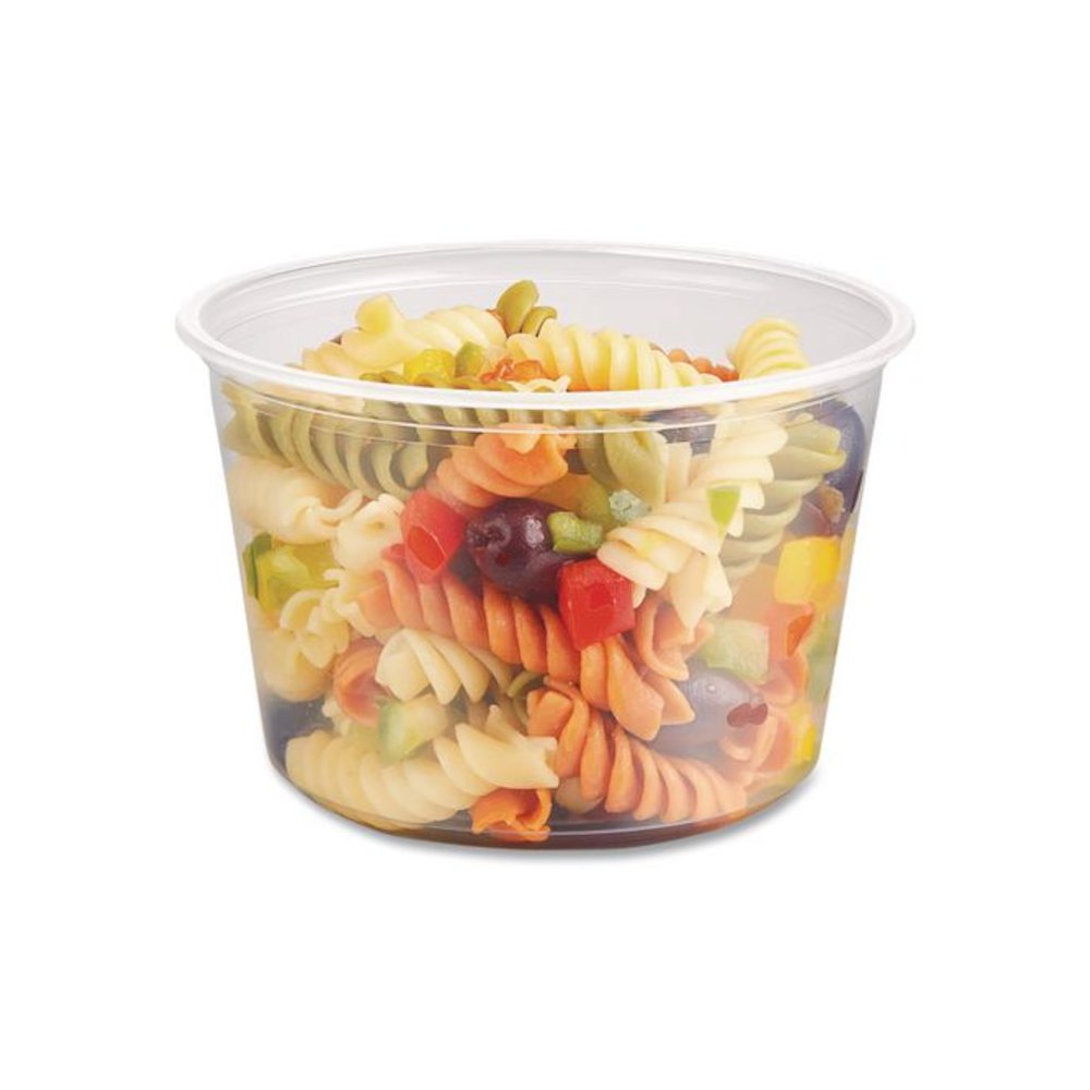 Deli Containers, 16 oz, Clear, Plastic, 50/Pack, 10 Packs/Carton. Picture 3