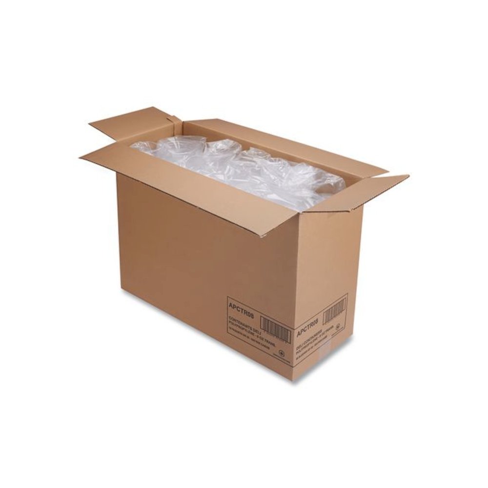 Deli Containers, 8 oz, Clear, Plastic, 50/Pack, 10 Pack/Carton. Picture 3