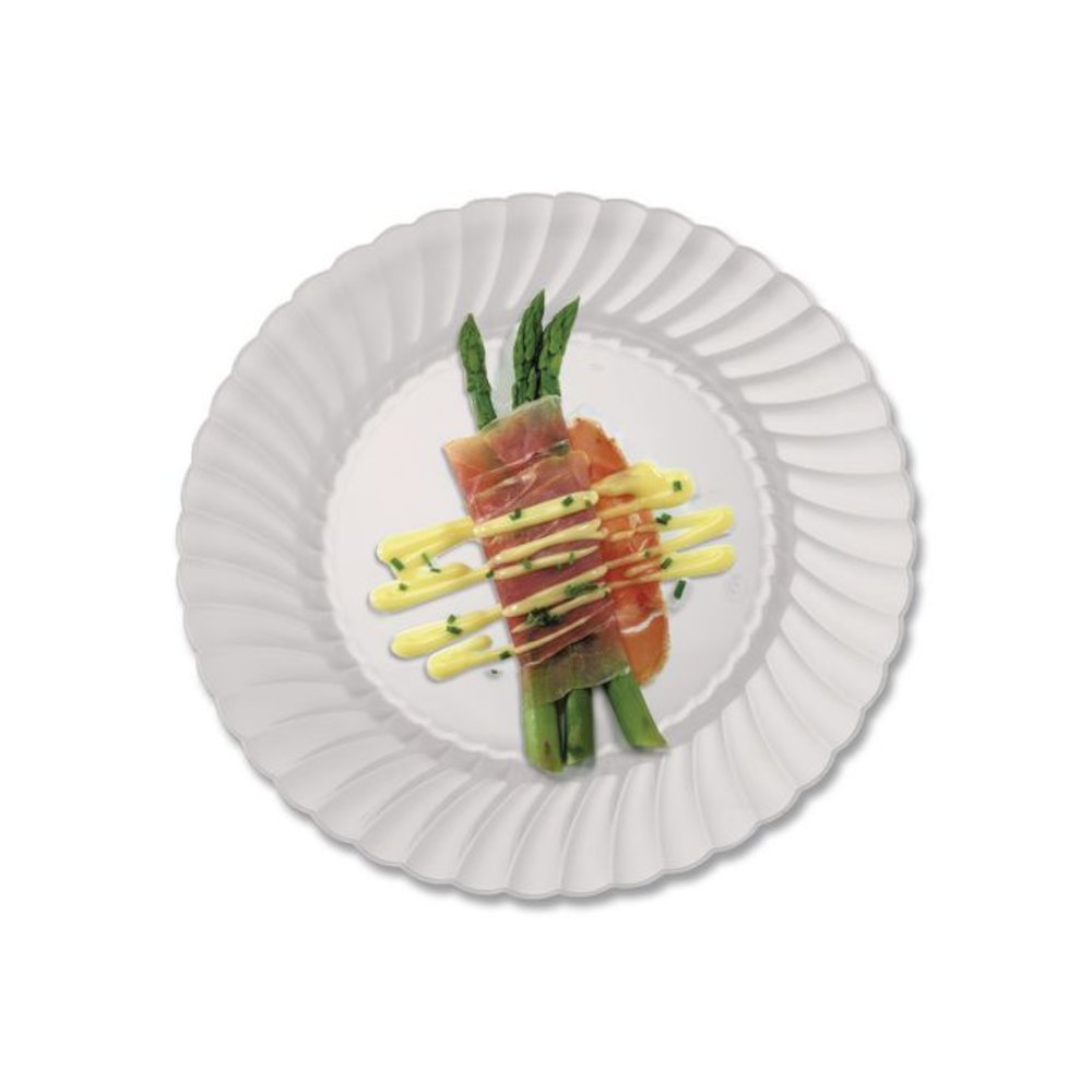 Classicware Plates, Plastic, 6" dia, Clear, 18/Bag, 10 Bags/Carton. Picture 2