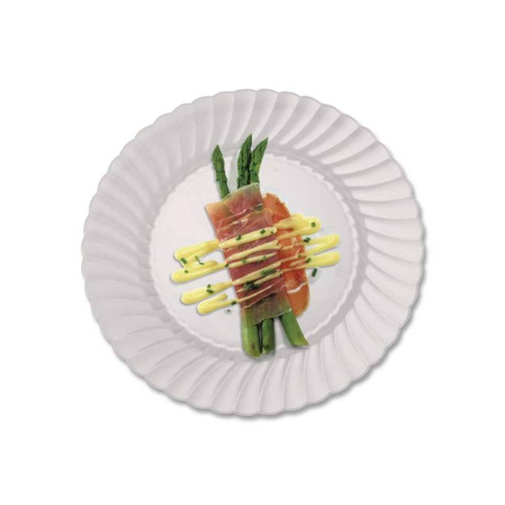 Classicware Plates, Plastic, 9" dia, Clear, 10/Bag, 18 Bags/Carton. Picture 2