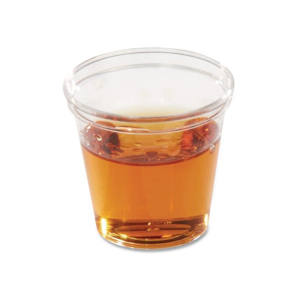 Comet Plastic Portion/Shot Glass, 1 oz, Clear, 50/Pack, 50 Packs/Carton. Picture 3