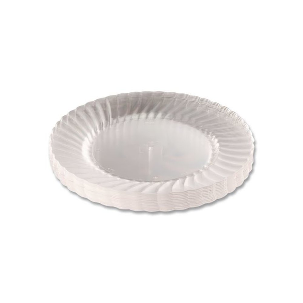 Classicware Plates, Plastic, 10.25" dia, Clear, 12/Bag, 12 Bags/Carton. Picture 3