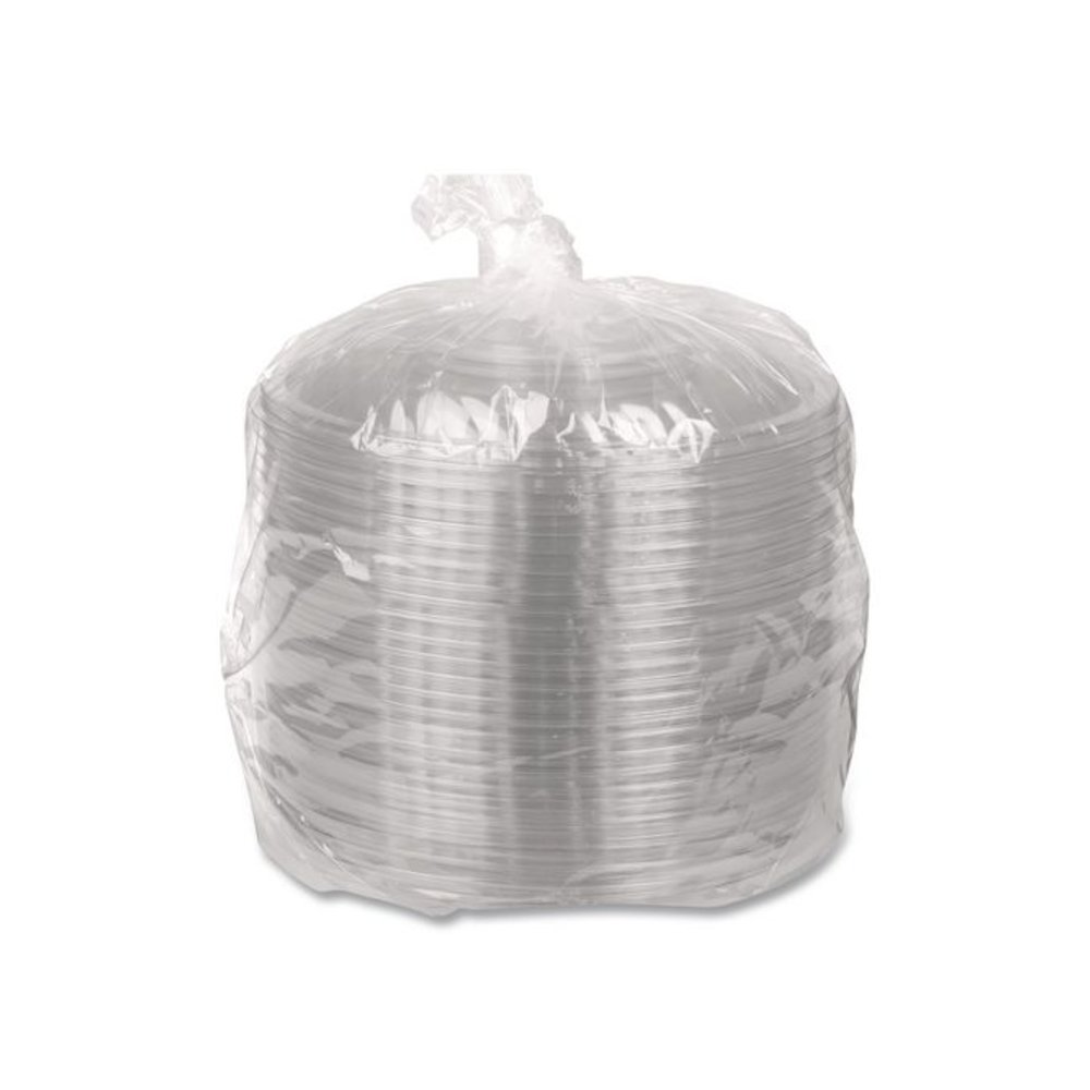 Caterline Pack n' Serve Plastic Lids, Dome Lid, 12" Diameter x 1.5" h, Clear, 25/Carton. Picture 2