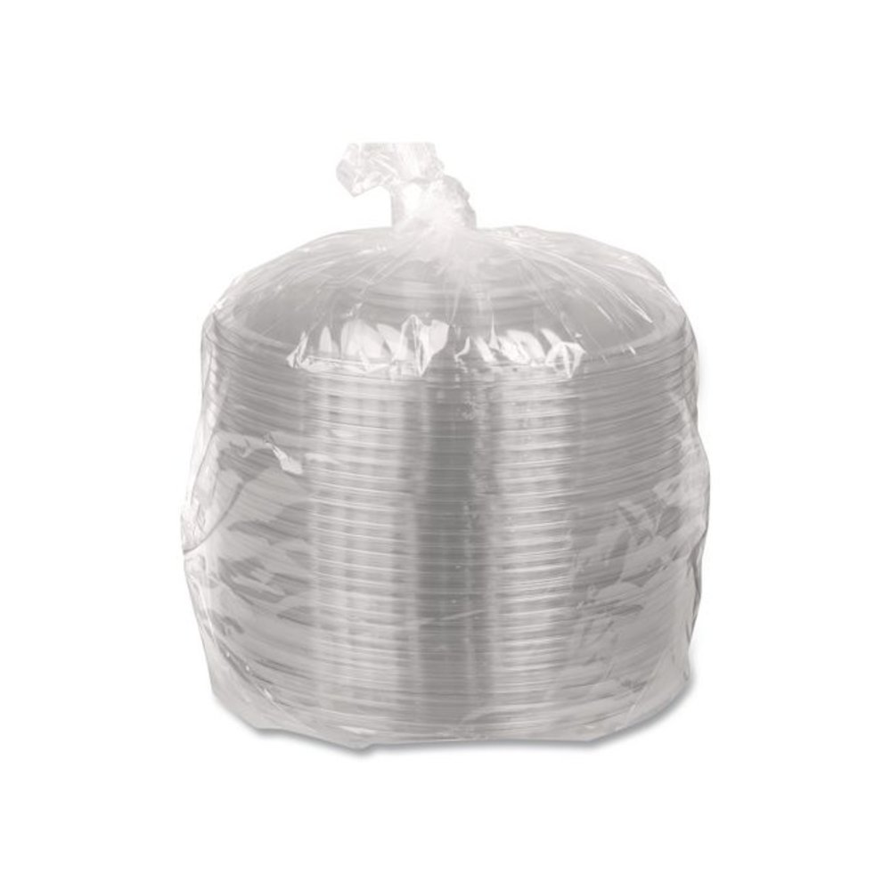 Caterline Pack n' Serve Plastic Lids, Dome Lid, 10" Diameter x 1.38" h, Clear, 25/Carton. Picture 2