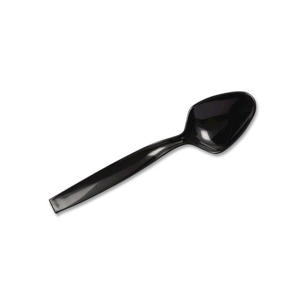 Caterline Plastic Serving Spoons, 9", Black, 144/Carton. Picture 2