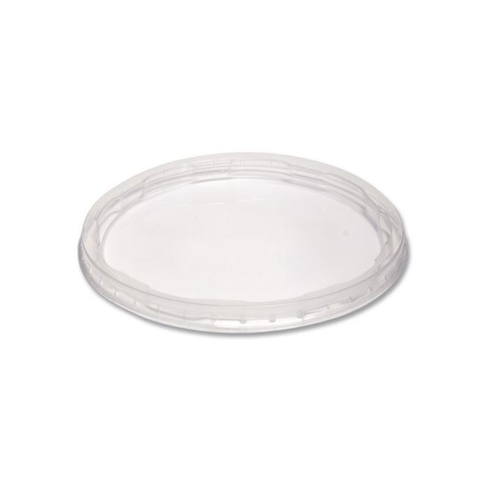 Deli Container Lids, Plug-Style, Clear, Plastic, 50/Pack, 10 Packs/Carton. Picture 3