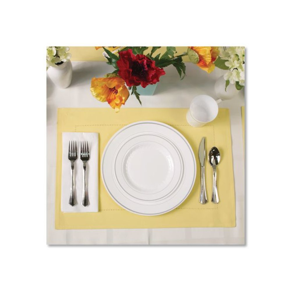 Heavyweight Plastic Forks, Reflections Design, Silver, 600/Carton. Picture 3