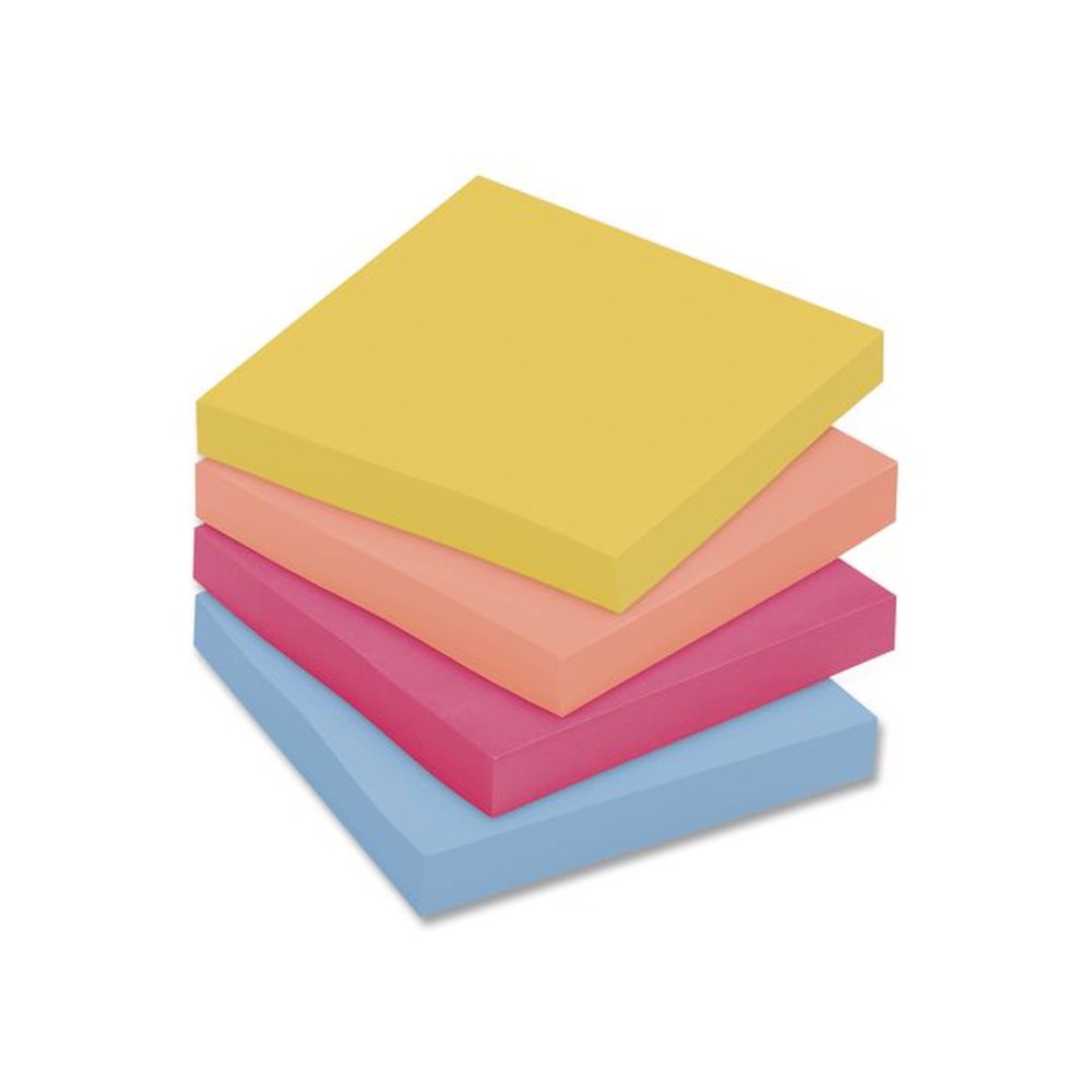 Note Pads in Summer Joy Collection Colors, 3" x 3", Summer Joy Collection Colors, 70 Sheets/Pad, 24 Pads/Pack. Picture 3