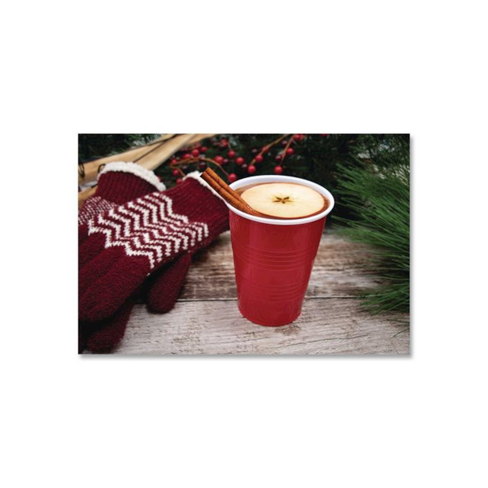 SOLO Party Plastic Cold Drink Cups, 16 oz, Red, 24/Pack, 25 Packs/Carton. Picture 5