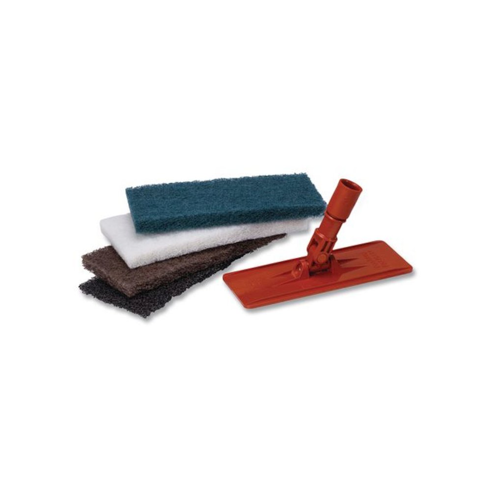 Doodlebug Medium-Duty Scrub Pad, 4.62 x 10, Blue, 10/Carton. Picture 2