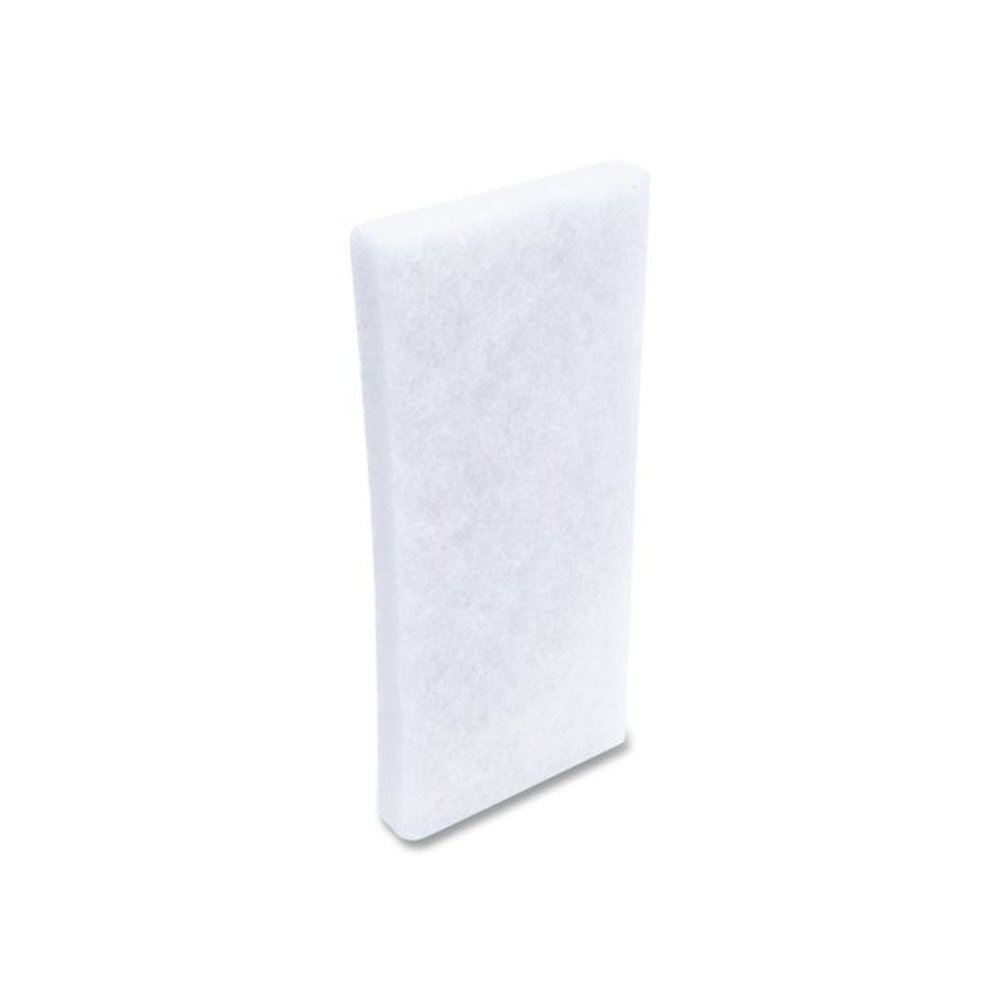 Fine Grade Utility Pad, 4.62 x 10, White, 10/Carton. Picture 4