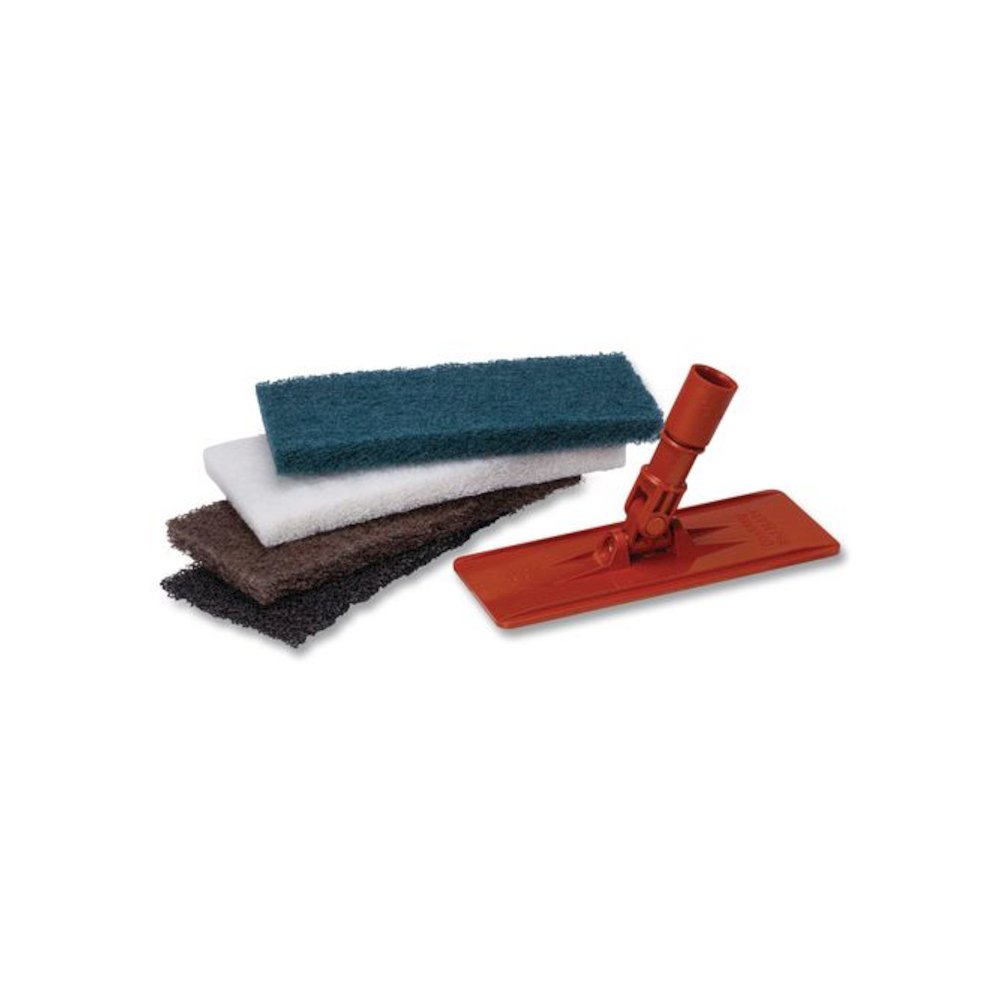 Medium-Duty Scrub Pad, 4.62 x 10, Blue, 10/Carton. Picture 3