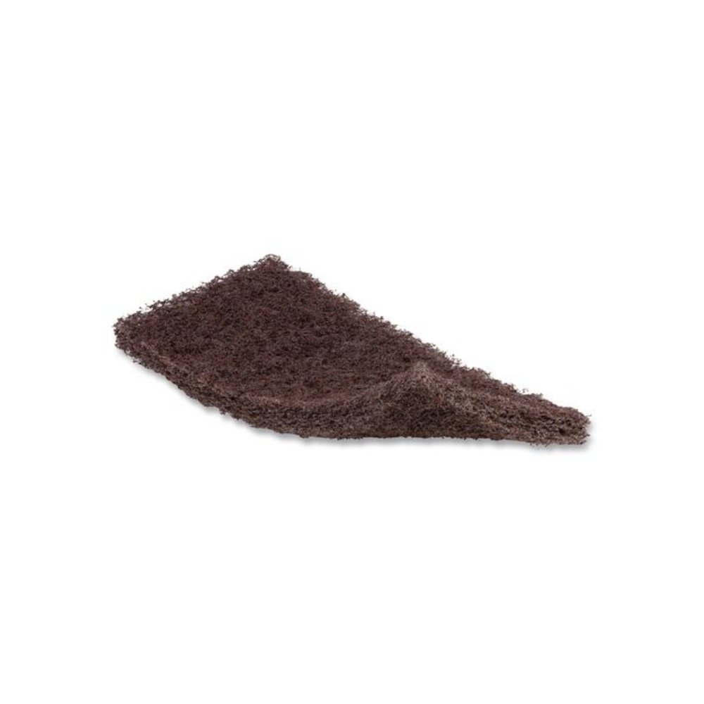 Heavy-Duty Utility Pad, 4.62 x 10, Brown, 10/Carton. Picture 3