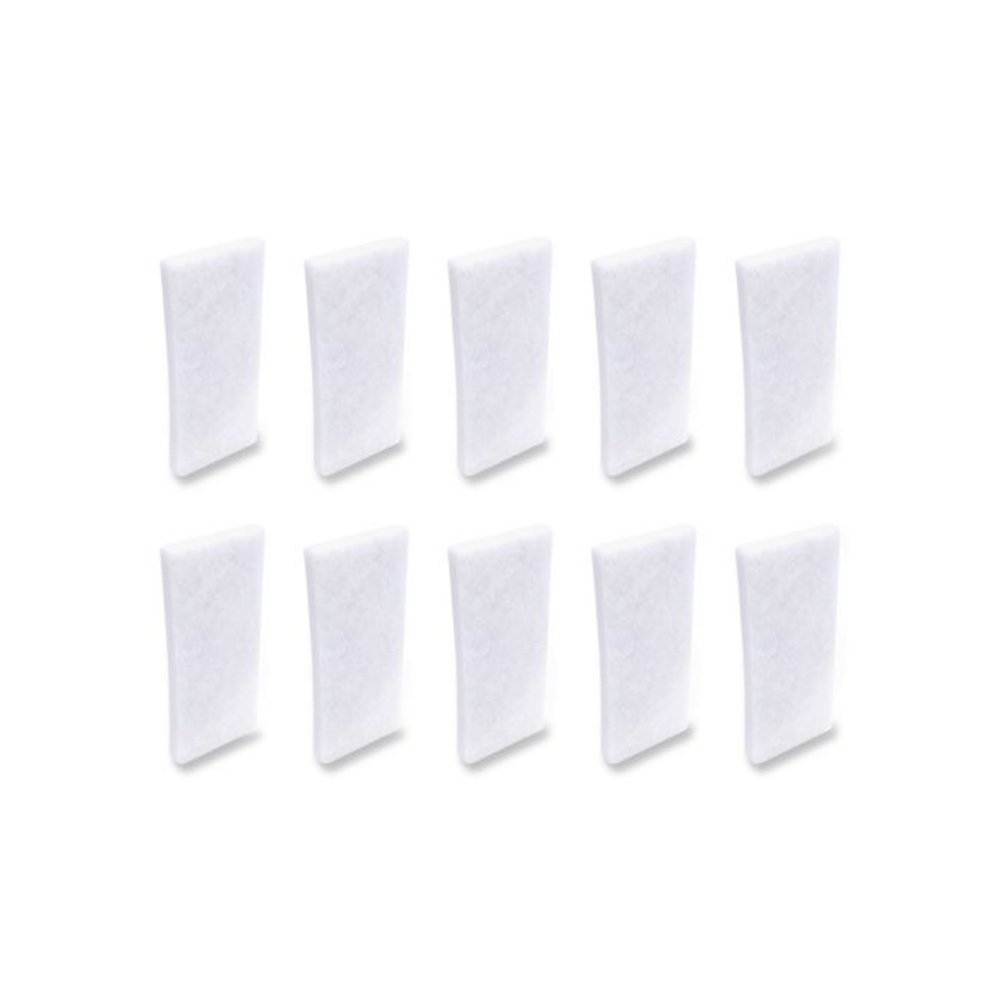 Fine Grade Utility Pad, 4.62 x 10, White, 10/Carton. Picture 1