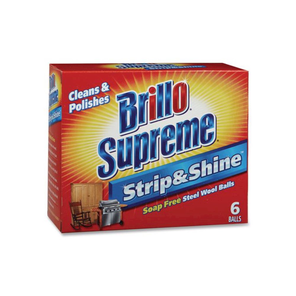 Strip and Shine Steel Wool Balls, 2.5 x 2, Gray, 6 Balls/Box, 24 Boxes/Carton. Picture 2