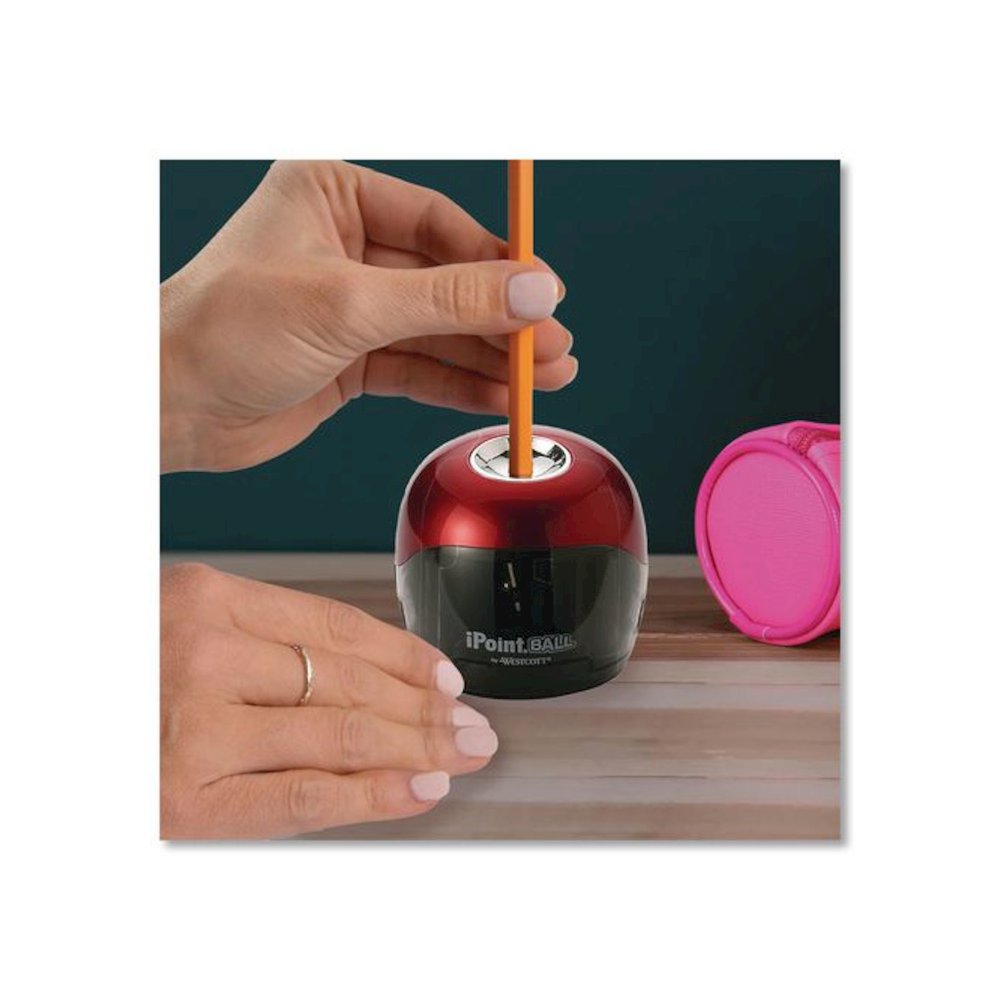 iPoint Ball Battery Sharpener, Battery-Powered, 3 x 3.25, Red/Black. Picture 5