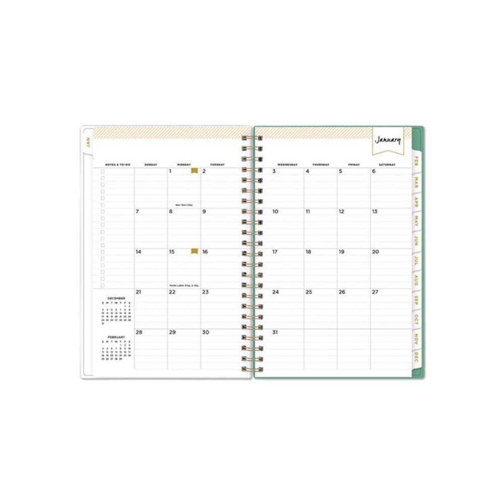 Day Designer Peyton Create-Your-Own Cover Weekly/Monthly Planner, Floral Artwork, 8 x 5, White, 12-Month (Jan-Dec): 2026. Picture 4